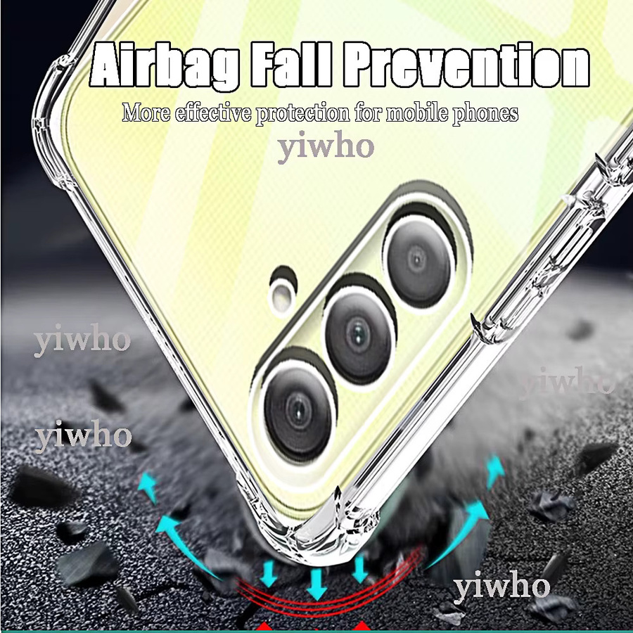 Stoßfeste Silikon Handyhülle für Samsung Galaxy A25 5G in Transparent, weiche TPU-Rückseite - Bild 3
