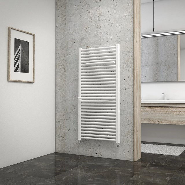 Schulte Design-Heizkörper Miami in Alpinweiß, Anschluss unten, H x B: 121,5 x 60 cm, 753 W - Bild 1