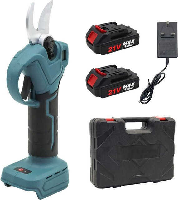 TOMTOP JMS Elektrische Akku-Gartenschere mit LCD-Anzeige und bürstenlosem Motor, Schnittdurchmesser 3 cm, SK5-Kohlenstoffstahl - Bild 1