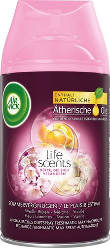 Air Wick Freshmatic Max Life Scents Nachfüllung Sommer-Vergnügen, 250 ml, Pink - Bild 1