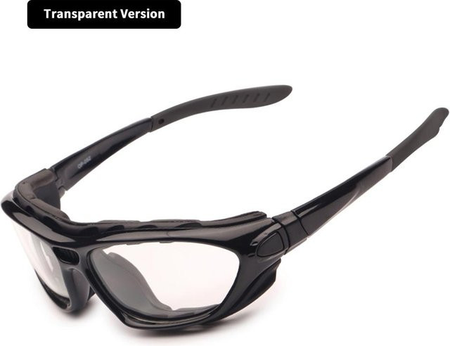 Motorradbrille Aviator, grau, Vollrand, Kunststoff, Herren - Bild 1