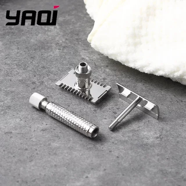 Yaqi Ultima Open Comb Sicherheitsrasierer aus Edelstahl, Herren - Bild 1
