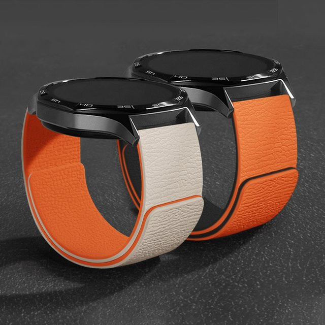 Magnetisches Uhrenarmband Leder, orange, Unisex - Bild 1