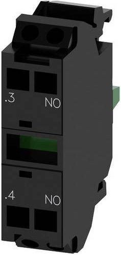 Siemens Kontaktmodul 3SU1400-1AA10-3BA0 1 Schließer Schwarz aus Kunststoff 500V - Bild 1