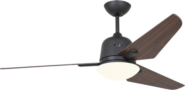 CASAFAN Energiespar Deckenventilator Eco Aviatos mit Beleuchtung und Fernbedienung, Farbe: Basaltgrau und Nussbaum, Durchmesser: 132 cm - Bild 1