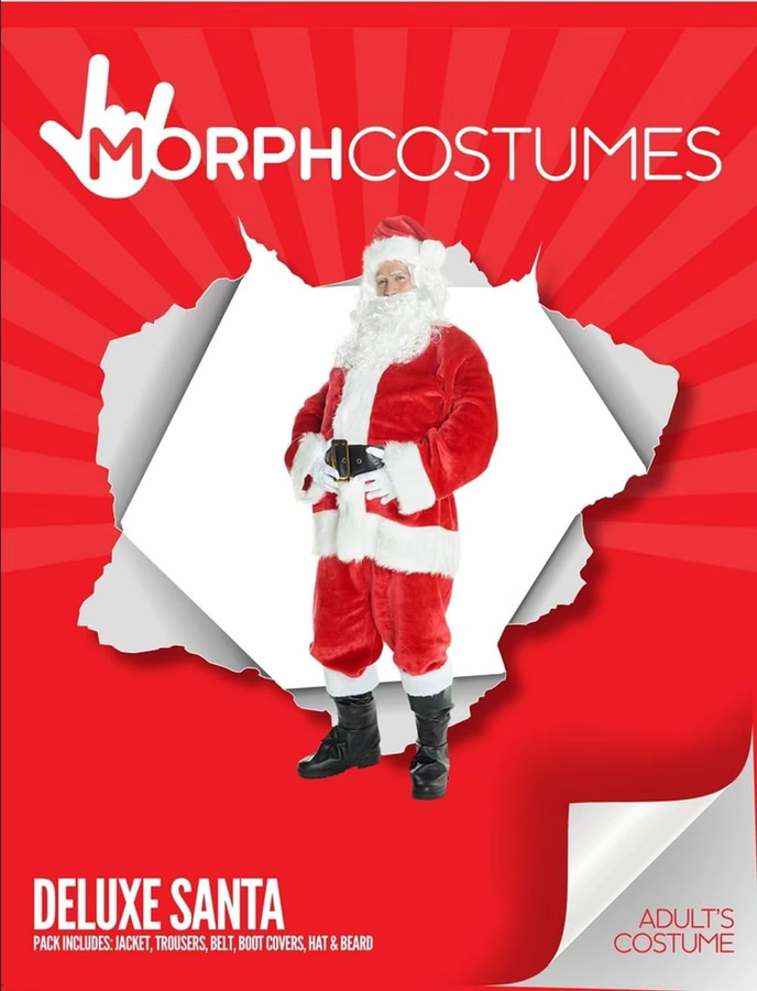 Hangchen Family Deluxe-Weihnachtsmann-Kostümset, 11-teiliges Set, Rot, Bunt / Mehrfarbig - Bild 6