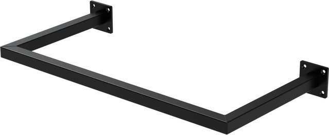 ML-Design Kleiderstange Wandmontage aus Stahl in Schwarz Matt, B: 60 cm, H: 30 cm, T: 30 cm - Bild 2