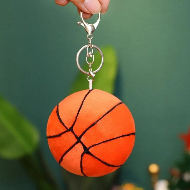 Yiran Health & Beauty Basketball Plüschkissen in Orange für Kinder und Erwachsene - Bild 1