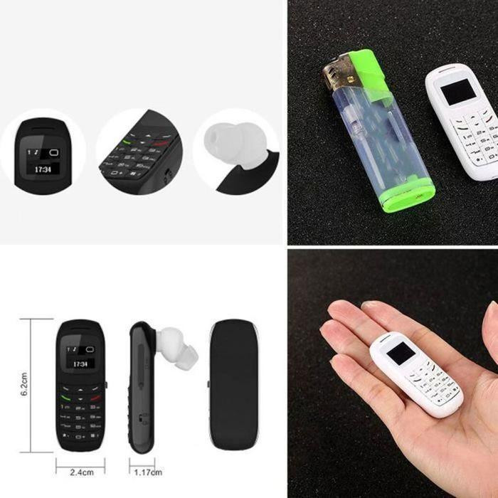 Techtrusty BM70 Mini Bluetooth GSM Mobiltelefon in Schwarz mit 0,66 Zoll OLED-Display - Bild 3