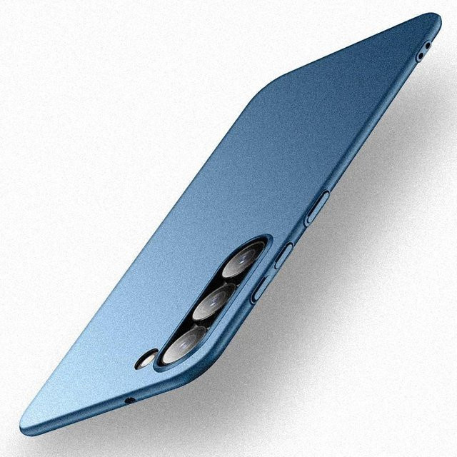 Rahmenlose ultradünne Handyhülle aus mattem PC für Samsung Galaxy S25 S24 S23 Serie in Navy Blau - Bild 1