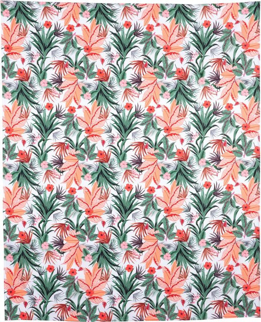 Tischdecke Viva Domo Tropica in Mehrfarbig mit floralem Muster, wetterfest und pflegeleicht, B: 160 cm, T: 130 cm - Bild 1