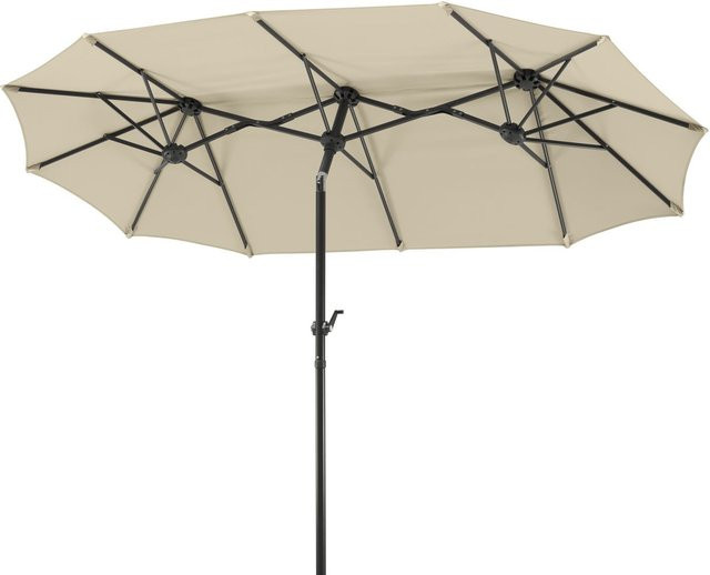 Schneider Balkonschirm SALERNO in Anthrazit aus Polyester und Stahl, B: 300 cm, H: 150 cm, T: 220 cm - Bild 1