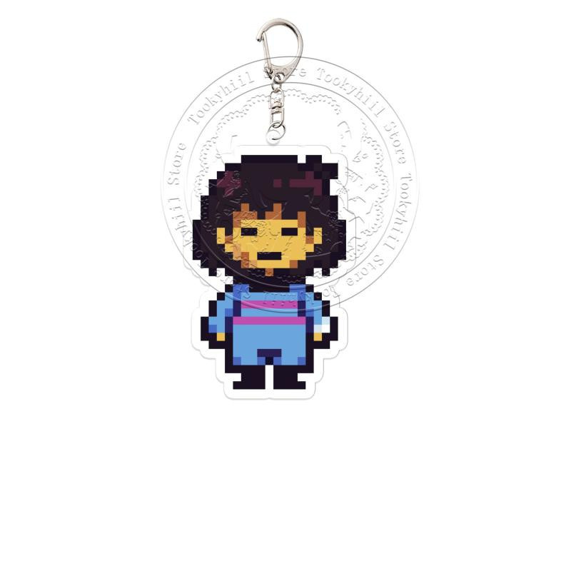 CHIC STUDIO Pixel Schlüsselanhänger Deltarune Spamton Tenna Acryl Figur - Bild 2