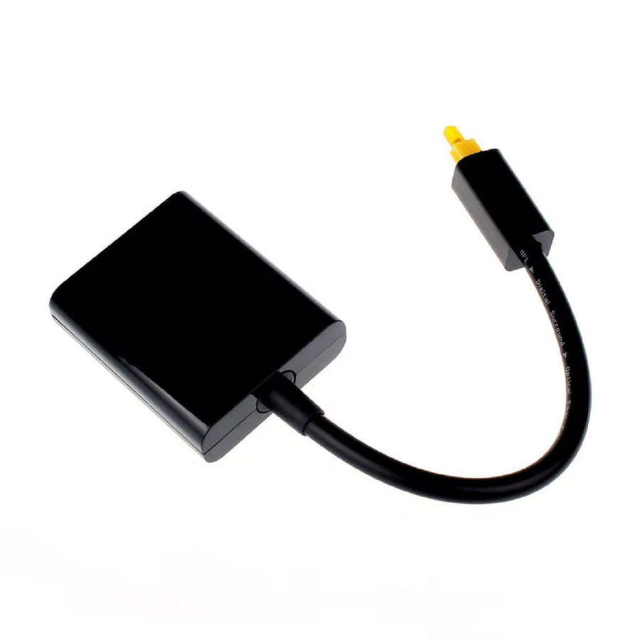 Liujyjc Optischer Toslink SPDIF Audio Splitter 1 Eingang auf 2 Ausgänge, Schwarz - Bild 2