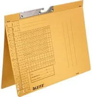 Leitz Pendelhefter A4 aus Papier in Braun und Gelb mit Blauer Engel Zertifizierung - Bild 1