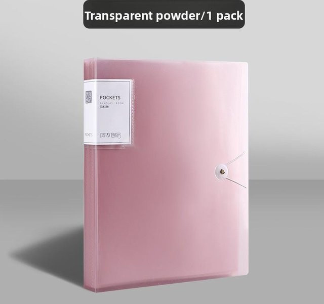 Integral Home Klarsichtfolien A4 in Pink, 100 Stück, wasserdicht und transparent - Bild 1
