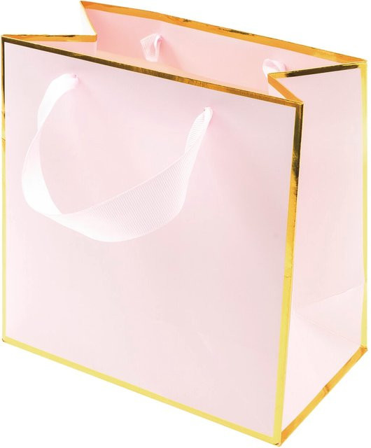 Rico Design Paper Poetry Geschenktasche in Pink B/T/H: 18 x 18 x 10 cm - Bild 1