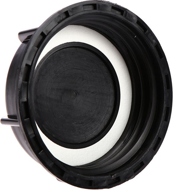 Schwarzer Kunststoff Ventildeckel 100mm Kappe für IBC Tank als auslaufsichere Abdeckung - Bild 1