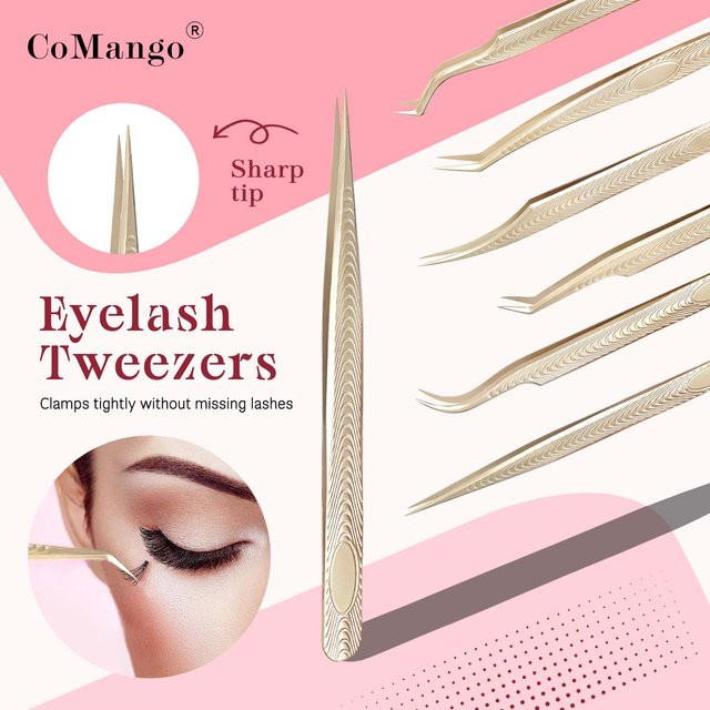 CoMango Wimpernpinzette aus Edelstahl - Bild 1