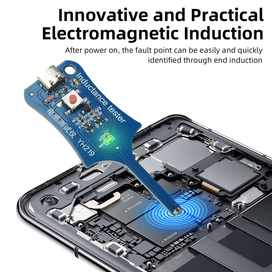 Aideepen DC 5V Induktionsprüfer für Motherboard-Spulen-Tester zur Handy- und PC-Reparatur in Grün - Bild 3