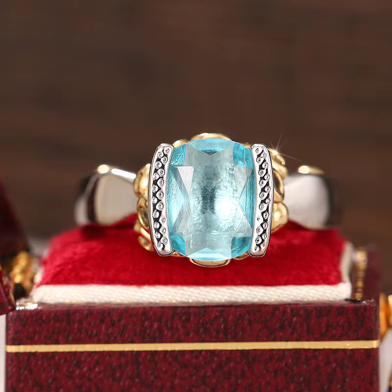 Huitan Damenring, Bicolor, Zirkonia, Damen - Bild 2