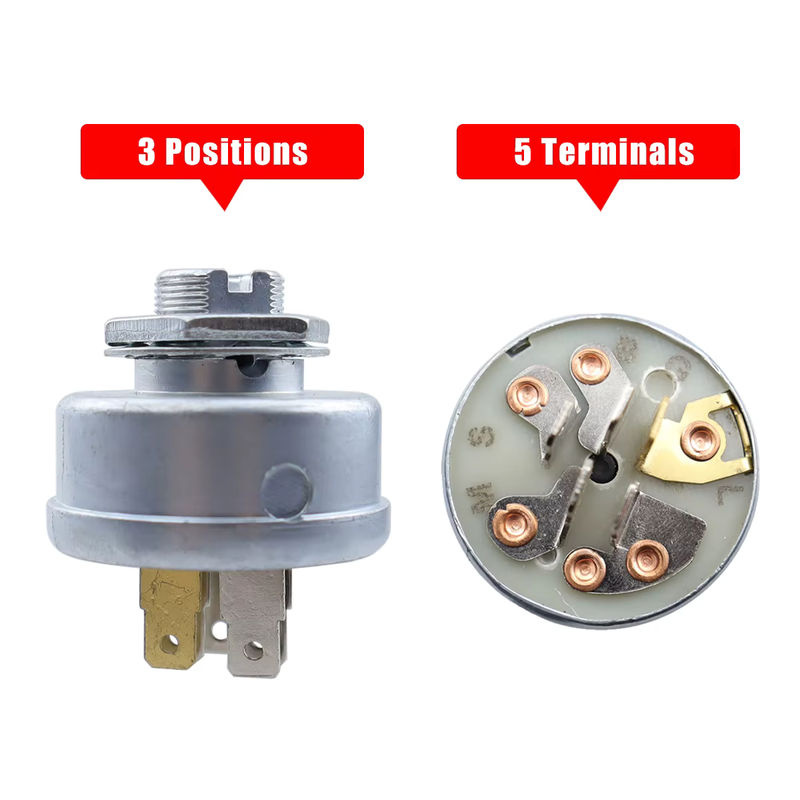 Husqvarna Rasenmäher-Zündstarter mit Schlüssel und 5-Flachstecker für Motorstarterschalter 725-0267 725-0267A 925-0267A - Bild 6