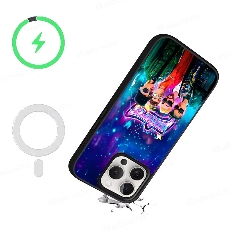 Saiko Singer Sakura Magnetische MagSafe Handyhülle aus PC und TPU für iPhone 11 12 13 14 15 16 17 Pro Max Plus in Multicolour - Bild 4