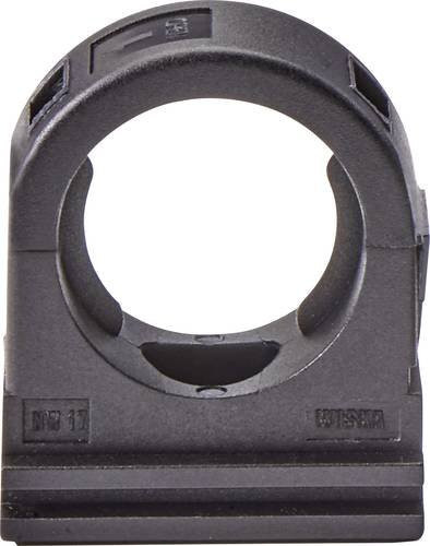 Wiska Schlauchhalter BCC-14-BK Schwarz 50 Stück aus Kunststoff - Bild 1