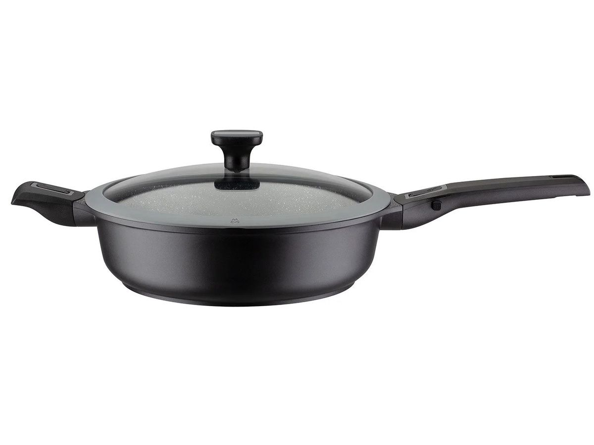 GSW Schmorpfanne EASY CLICK 5-teilig mit Glasdeckel, Farbe: Schwarz, Durchmesser: 28 cm - Bild 2