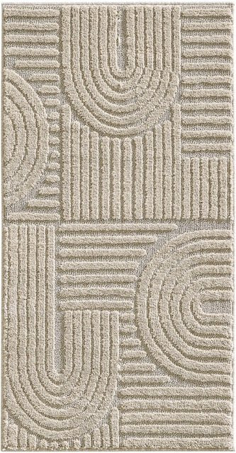 Ayyildiz Kurzflorteppich Art 1121 in Beige mit Boho-Design, B/L: 80 x 150 cm - Bild 1