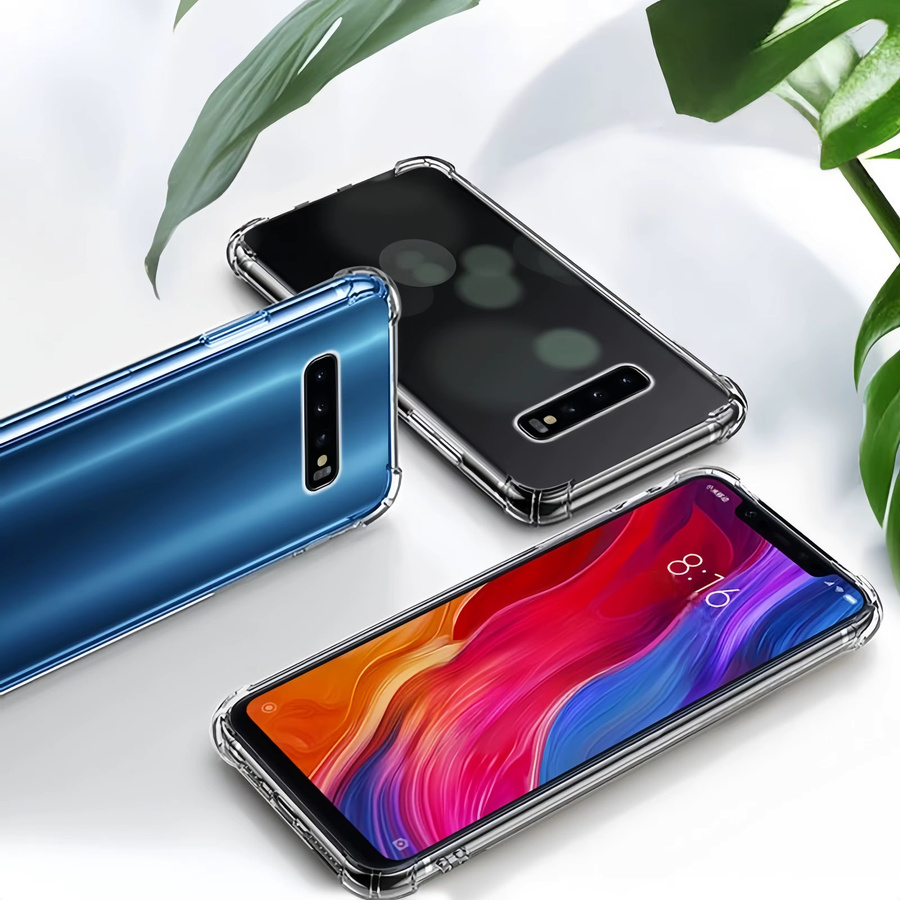Transparente TPU-Handyhülle mit stoßfestem Schutz für Samsung Galaxy S10+, S10 und S10e - Bild 2