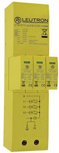 Leutron 381681 LT ZP ST T1+2+3/3+1-275-12.5kA Überspannungsschutzgerät für Verteilerschränke in Gelb - Bild 1