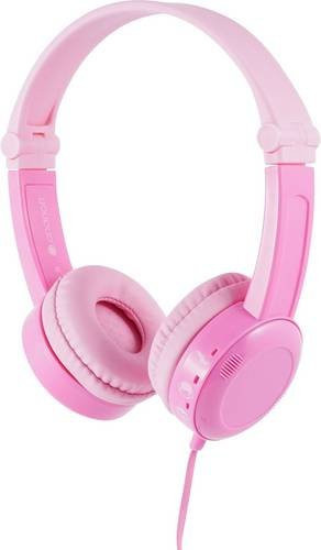 Onanoff Travel On Ear Headset für Kinder, kabelgebunden, faltbar, Pink mit Lautstärkebegrenzung - Bild 1