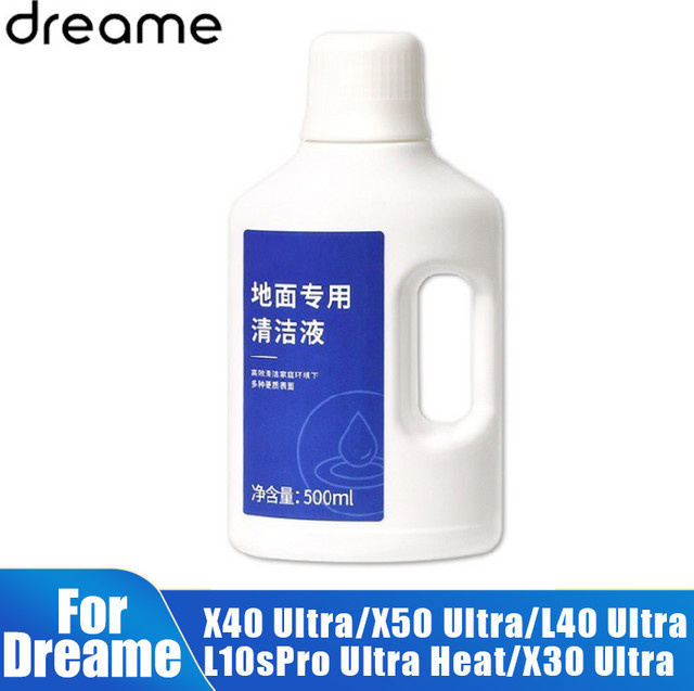Dreame Reinigungsflüssigkeit für X40 Ultra, X50 Ultra, L40 Ultra und L10s Pro Ultra Heat Staubsauger, Farbe: Weiß, 500 ml - Bild 1