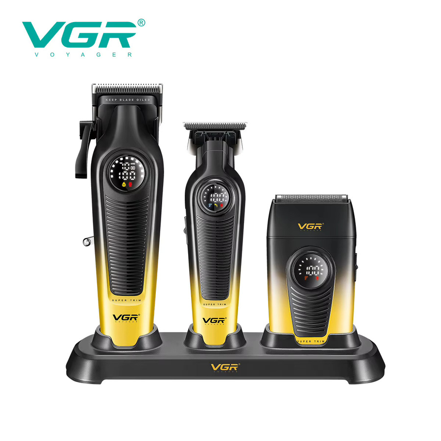 VGR Haarschneidemaschine, Kabellos, Herren, Gold Black - Bild 4