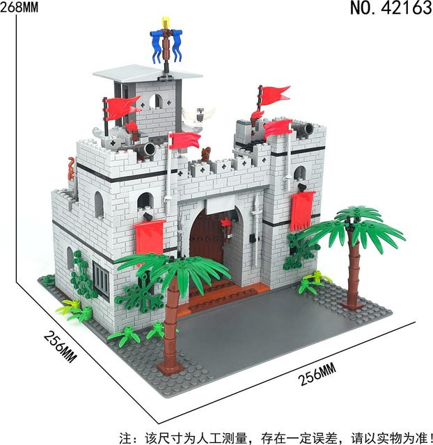 Mittelalterliche Architektur Burg, Bausteine Puzzle, ab 6 Jahren - Bild 1