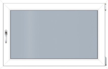 RORO Kunststoff-Fenster KOMFORT B70 in Weiss mit Klarglas, B: 110 cm, H: 75 cm - Bild 1