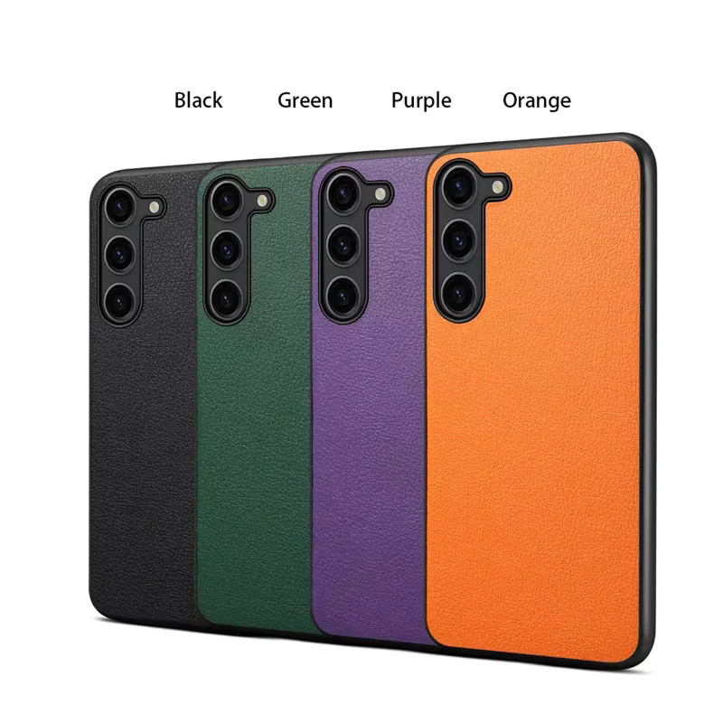 EUCAGR Luxus-Handyhülle aus PU-Leder für Samsung Galaxy S26 Ultra, S26 Plus und S26 FE in Schwarz mit weicher TPU-Rückseite - Bild 3