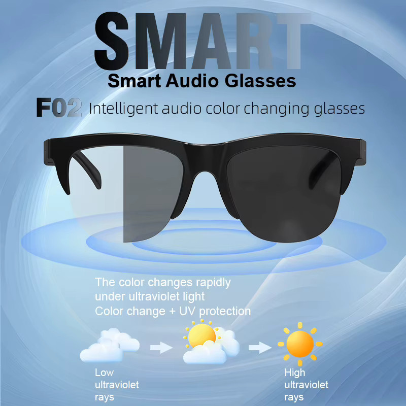 Lenovo Smartglasses, UV-polarisierte Sonnenbrille, Vollrand, Kunststoff, black - Bild 2