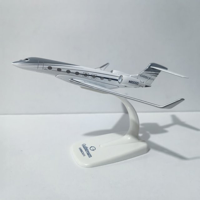JASON TUTU Gulfstream G650ER Flugzeug Modell, 1:200, Metall, Weiß - Bild 1