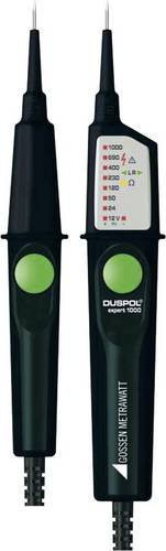 Gossen Metrawatt DUSPOL expert 1000 Zweipoliger Spannungsprüfer CAT III 1000 V, CAT IV 600V mit LED, Vibration und Akustik in Schwarz - Bild 1