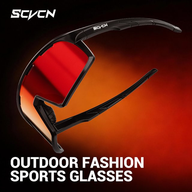 Scvcn Sportsonnenbrille, Unisex, Vollrand, Kunststoff - Bild 1