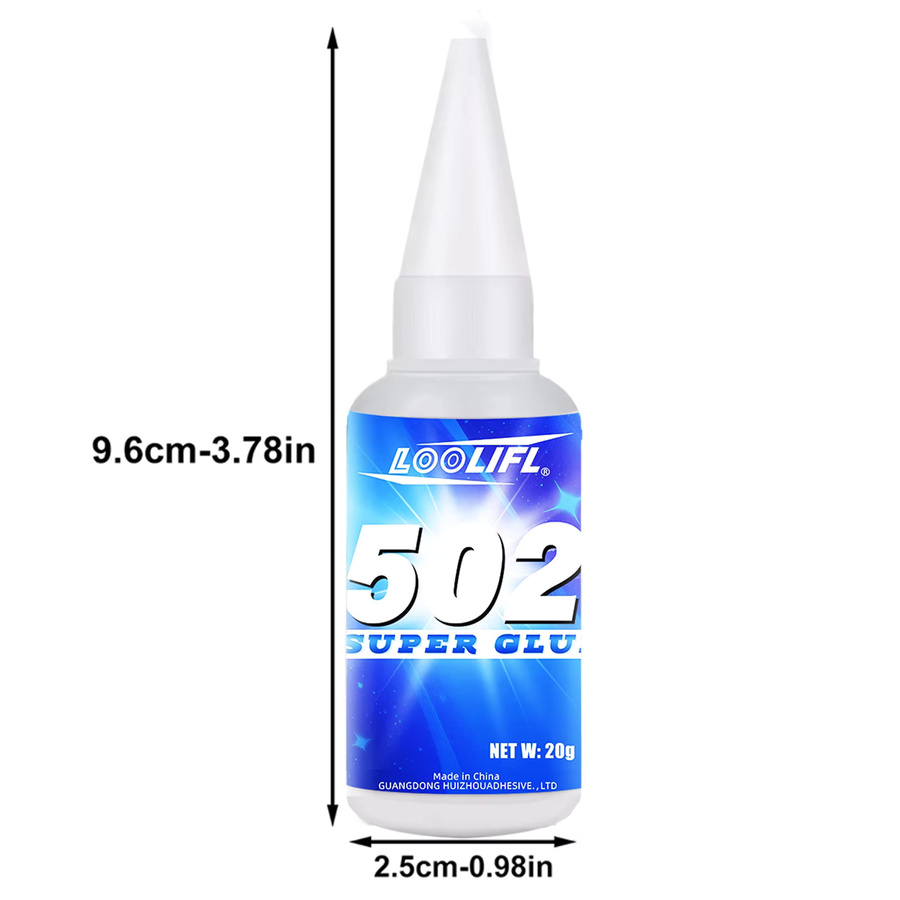 Loolifl Superkleber 502 Cyanacrylat-Klebstoff transparent für Leder, Gummi, Holz und Metall - Bild 7