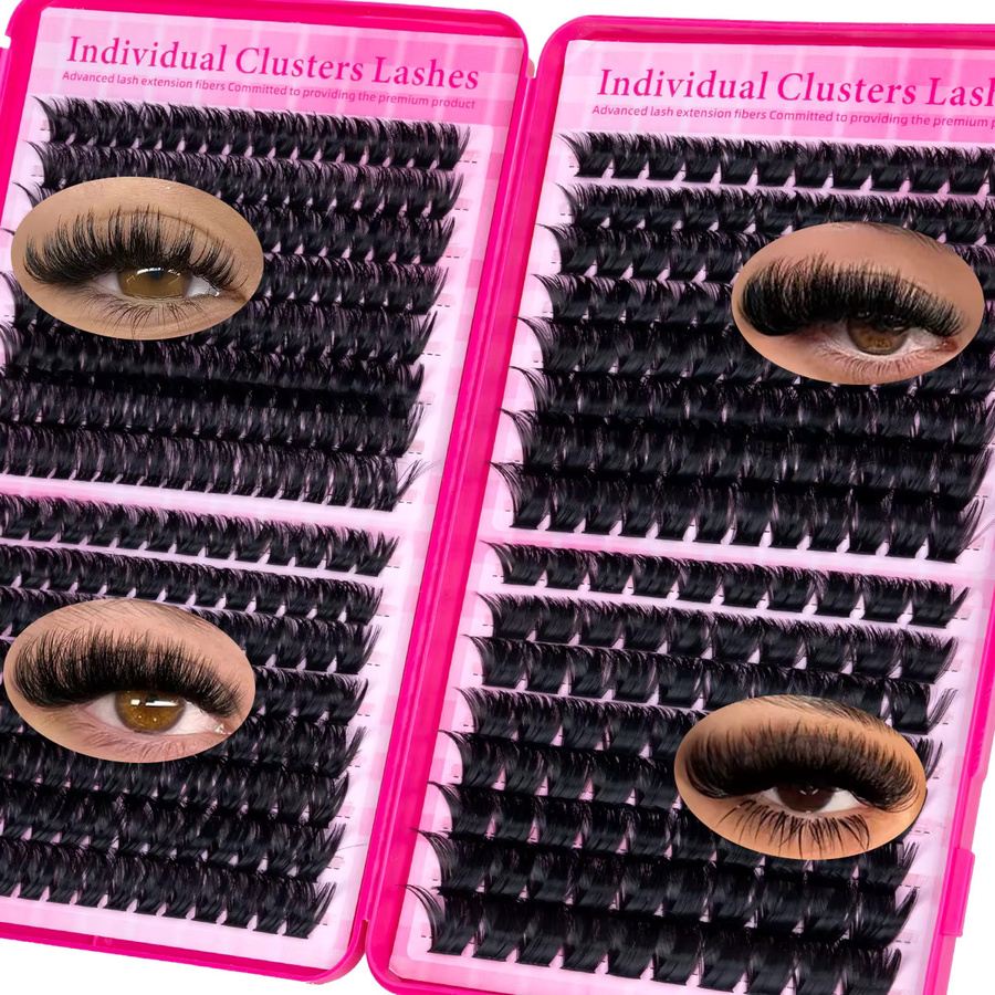 SEXYSHEEP DIY Cluster-Wimpern, Black, 3D Wispy Lashes - Bild 2