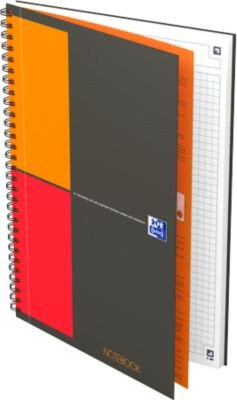 Oxford International Collegeblock B5, kariert, 80 Blatt, 5 Stück, Multicolor, SCRIBZEE kompatibel - Bild 1