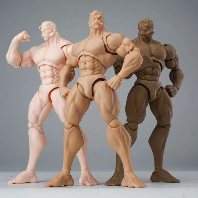 Ktoys Kt01 Action Figure im Maßstab 1/12 mit muskulösem männlichem Körper für Sammler und Modellbau - Bild 1