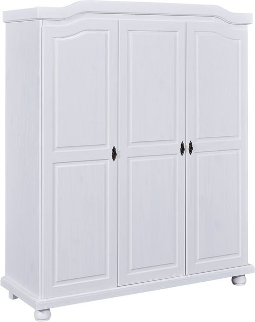 INTER LINK Kleiderschrank im Landhausstil, 3-türig, Weiß, B/T/H: 150 x 56 x 180 cm - Bild 1