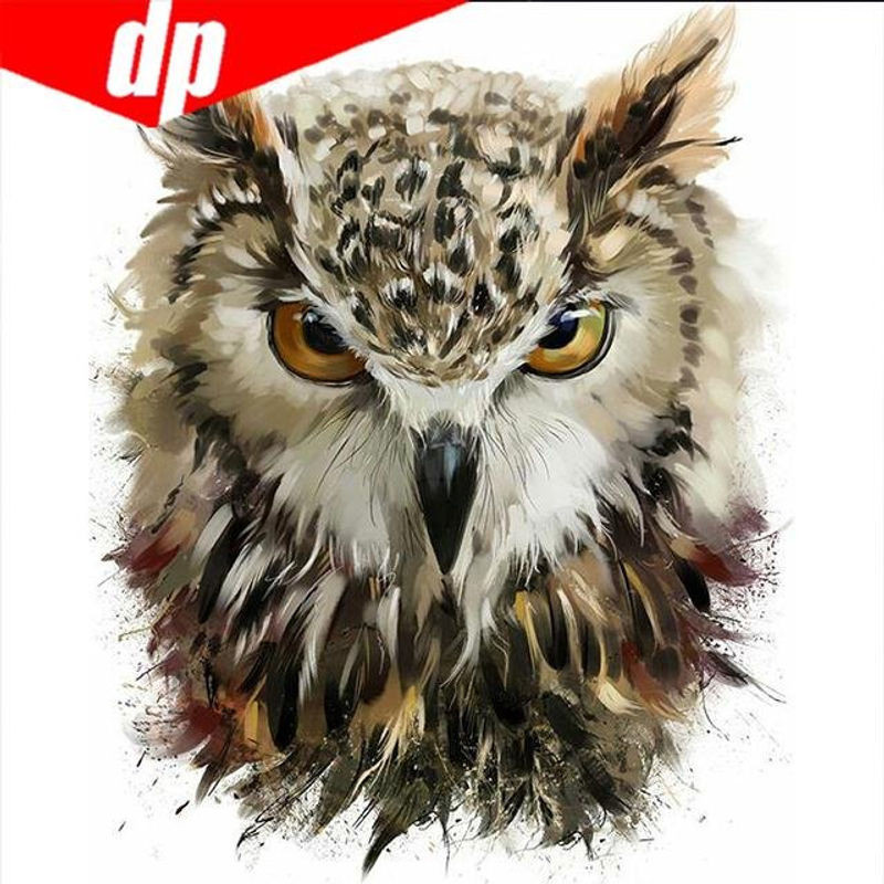 FIYO Diamond Painting Set Eule 5D zum Selbermachen, Mehrfarbig, B/B: 30 x 30 cm - Bild 1