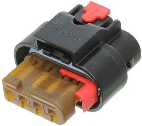 TE Connectivity Buchsengehäuse-Kabel 1-1456426-6 in Schwarz - Bild 1