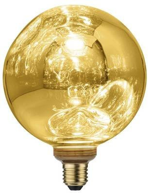 Paulmann LED Globe Pendelleuchte Gold/Messing, E27, 4.7W, Warmweiß, Glas, Durchmesser: 15 cm, Höhe: 18.5 cm - Bild 1